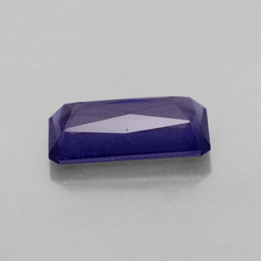 Iolite naturale blu da 2,36 ct, taglio smeraldo, VS-SI