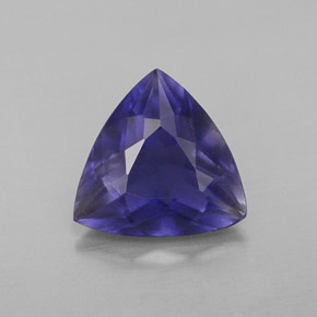 Iolite naturale blu da 1,48 ct, trillion, VS-SI
