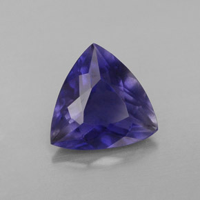 Iolite naturale blu da 1,48 ct, trillion, VS-SI