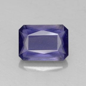 Iolite Viola Blu naturale da 1.72 ct, Taglio smeraldo, VS-SI