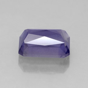 Iolite Viola Blu naturale da 1.72 ct, Taglio smeraldo, VS-SI