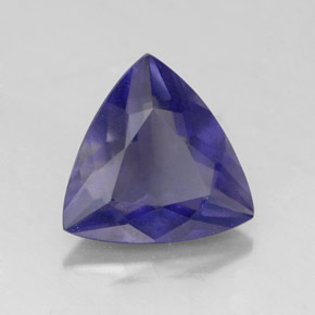 Iolite naturale blu da 1,64 ct, trillion, VS-SI