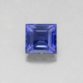 Iolite Viola Blu naturale da 0.93 ct, Quadrato, VS