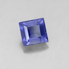 Iolite Viola Blu naturale da 0.93 ct, Quadrato, VS