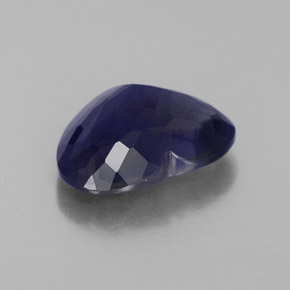 Iolite naturale blu da 2,67 ct, a forma di cuore, VS-SI
