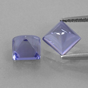 Iolite naturale blu da  ct, quadrato, trasparente