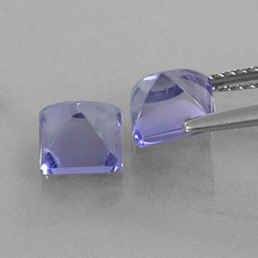 Iolite naturale blu da  ct, quadrato, trasparente