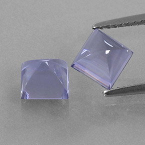 Iolite naturale blu da  ct, quadrato, trasparente