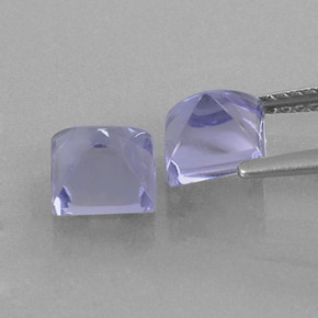 Iolite naturale blu da  ct, quadrato, trasparente