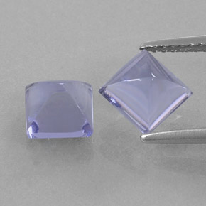 Iolite naturale blu da  ct, quadrato, trasparente