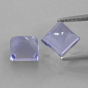 Iolite naturale blu da  ct, quadrato, trasparente