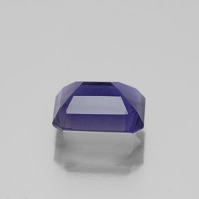 Iolite naturale blu da 1,36 ct, taglio smeraldo, SI