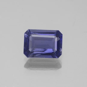Iolite Viola Blu naturale da 1.17 ct, Taglio smeraldo, SI