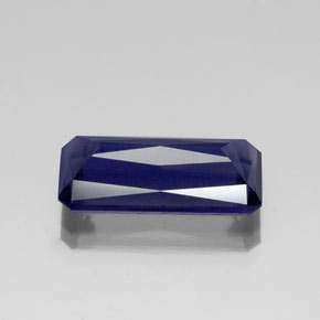 Iolite naturale blu da 5,82 ct, taglio smeraldo, VS