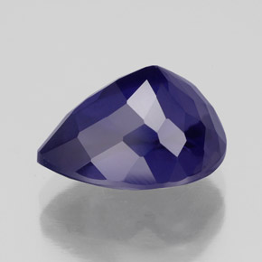 Iolite naturale blu da 3,83 ct, taglio a pera, VS