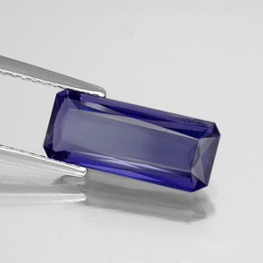 Iolite Viola Blu naturale da 2.21 ct, Taglio smeraldo, VS-SI
