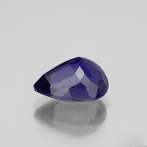 Iolite naturale blu da 2,32 ct, taglio a pera, VS-SI