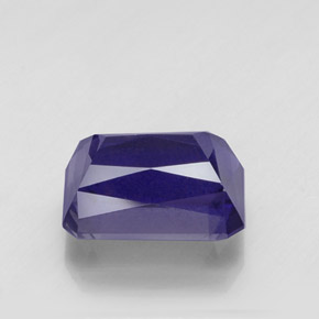 Iolite naturale blu da 7,71 ct, taglio smeraldo, VS-SI
