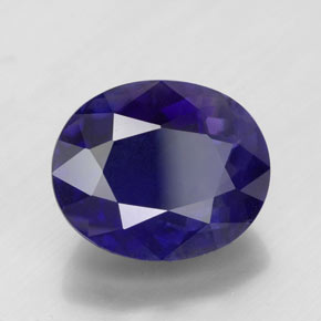 Iolite Viola Blu naturale da 5.21 ct, Taglio ovale, VS