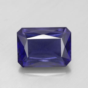 Iolite Viola Blu naturale da 5.19 ct, Taglio smeraldo, VS-SI