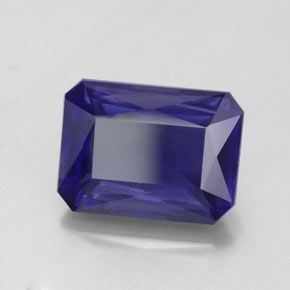 Iolite Viola Blu naturale da 5.19 ct, Taglio smeraldo, VS-SI