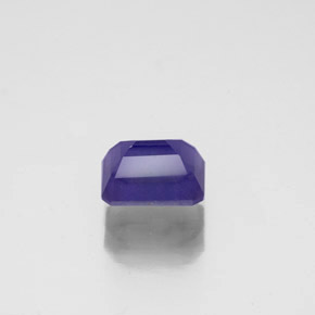 Iolite naturale blu da 0,80 ct, taglio smeraldo, VS