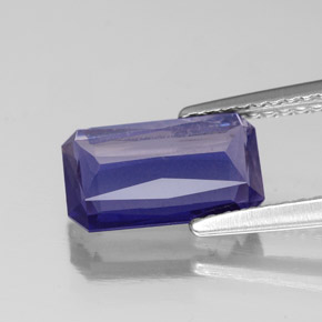 Iolite naturale blu da 1,49 ct, taglio smeraldo, VS-SI