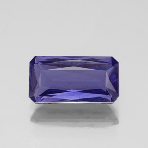 Iolite Viola Blu naturale da 1.20 ct, Taglio smeraldo, VS