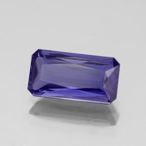 Iolite Viola Blu naturale da 1.20 ct, Taglio smeraldo, VS