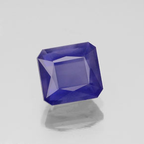 Iolite Viola Blu naturale da 1.18 ct, Taglio smeraldo, VS