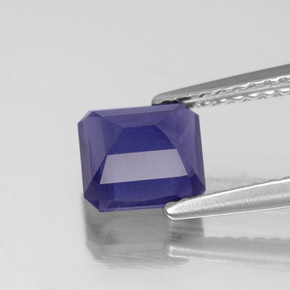 Iolite Viola Blu naturale da 1.18 ct, Taglio smeraldo, VS