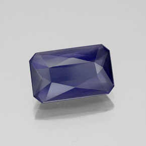 Iolite naturale blu da 1,94 ct, taglio smeraldo, VS