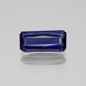 Iolite Viola Blu naturale da 1.24 ct, Taglio smeraldo, VS