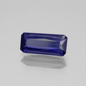 Iolite Viola Blu naturale da 1.24 ct, Taglio smeraldo, VS