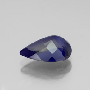 Iolite naturale blu da 1,85 ct, taglio a pera, VS