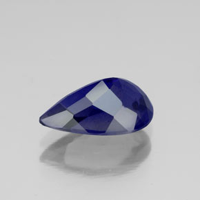 Iolite naturale blu da 1,78 ct, taglio a pera, VS-SI