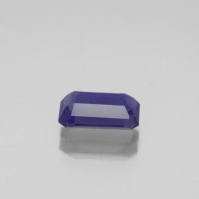 Iolite naturale blu da 0,83 ct, taglio smeraldo, VS
