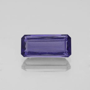 Iolite naturale blu da 1,26 ct, taglio smeraldo, VS-SI