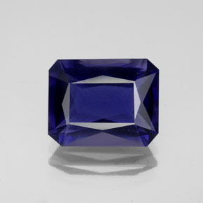 Iolite Viola Blu naturale da 4.04 ct, Taglio smeraldo, VS