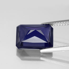Iolite Viola Blu naturale da 4.04 ct, Taglio smeraldo, VS