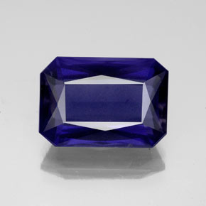 Iolite Viola Blu naturale da 4.84 ct, Taglio smeraldo, VS-SI