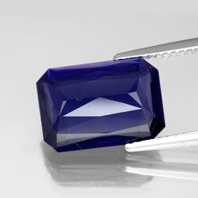 Iolite Viola Blu naturale da 4.84 ct, Taglio smeraldo, VS-SI