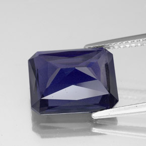 Iolite Viola Blu naturale da 5.55 ct, Taglio smeraldo, VS-SI