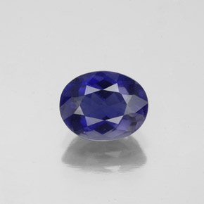 Iolite naturale blu da 1,37 ct, taglio ovale, VS