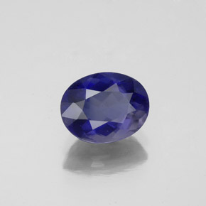 Iolite naturale blu da 1,37 ct, taglio ovale, VS