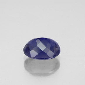 Iolite naturale blu da 1,37 ct, taglio ovale, VS