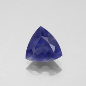 Iolite Viola Blu naturale da 1.70 ct, Taglio trillion, VS