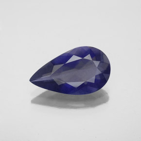 Iolite Viola Blu naturale da 2.34 ct, Forma a pera, VS