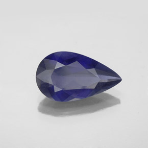 Iolite Viola Blu naturale da 2.34 ct, Forma a pera, VS