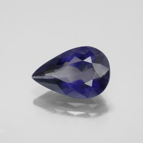 Iolite Viola Blu naturale da 2.22 ct, Forma a pera, VS